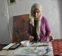 Afghan refugee defies oppression with paint