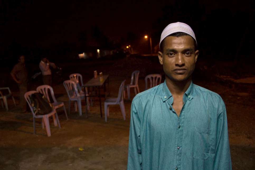 Hassan fled violence in Myanmar in 2012. A year ago, his wife and sons boarded a smugglers' boat to join him in Malaysia, but were rescued in Indonesia.