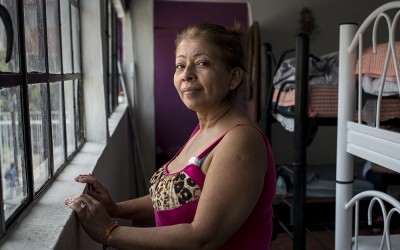 Mercedes and her son fled extreme violence in El Salvador.