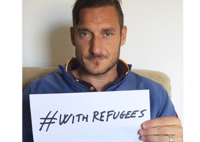 Francesco Totti per #WithRefugees