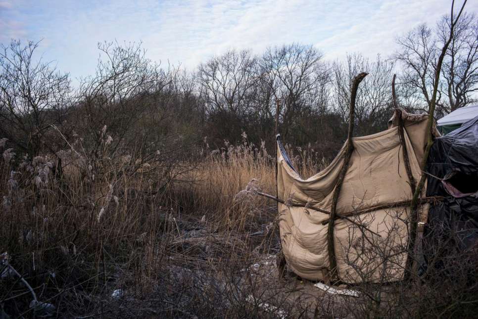 Cold, wet weather had made living conditions even more miserable for refugees and migrants in Calais.