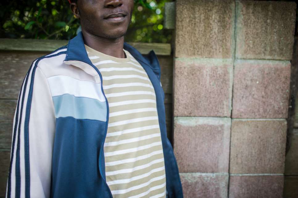 A Ugandan refugee who asked to remain anonymous, at the home of Judy Salomon in San Francisco. 
