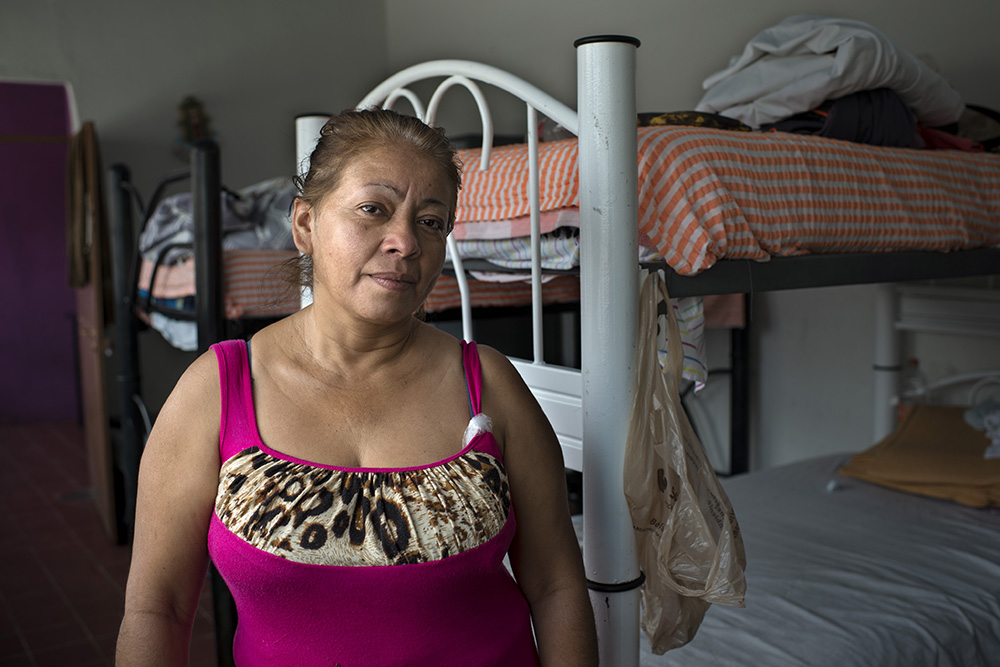 Central american refugees in a shelter in Mexico.