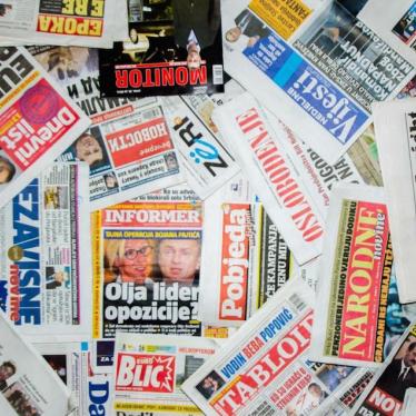 Western Balkans: Media Freedom Under Threat