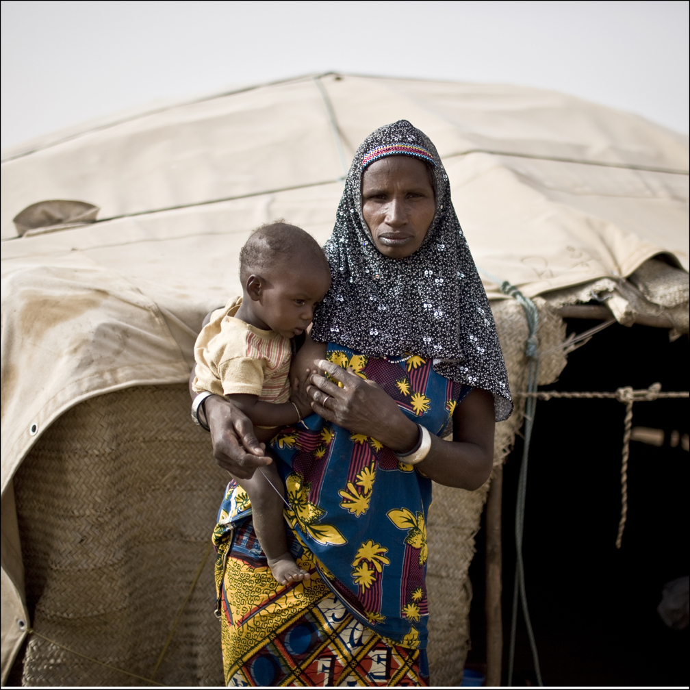 "In March 2013, I fled violence in northern Mali with my family, and we came to Goudoubou camp with some goats. I always keep some milk for my five children. But during the dry season, the goats produce so little and I do not have enough for all of my children: my priority is to feed them" - Bintou, 30, refugee in Goudoubo camp