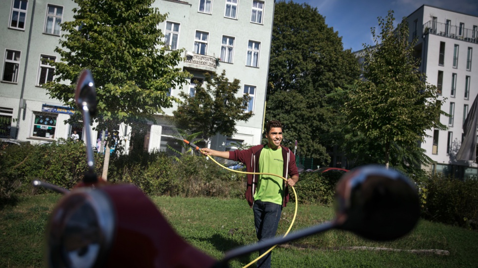 Hassan fled violence near his home in Ghazni, Afghanistan, last summer and made his way to Germany.