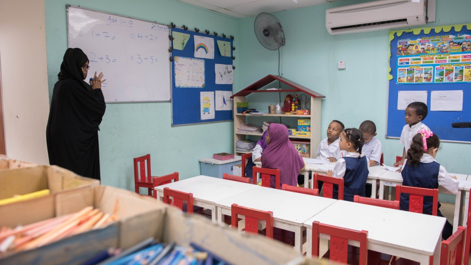There are about 21,700 school-age refugee children in Malaysia. Only 30 per cent of them have access to education in informal community-based learning centres.