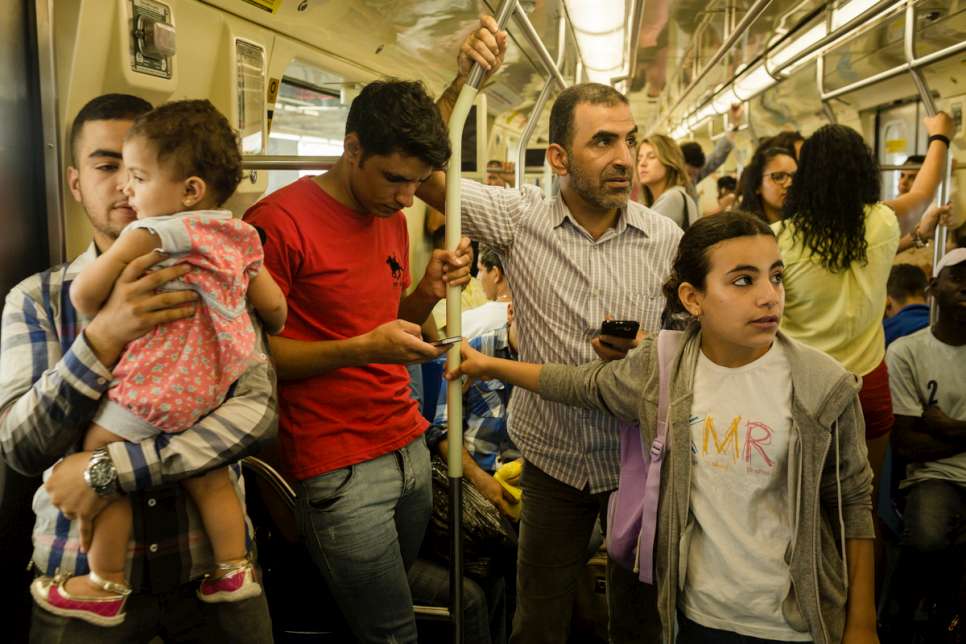 Khaled and his family live in the city centre and often take the subway to the shopping mall on Sundays. Brazil is now home to 8,400 refugees from over 60 countries.