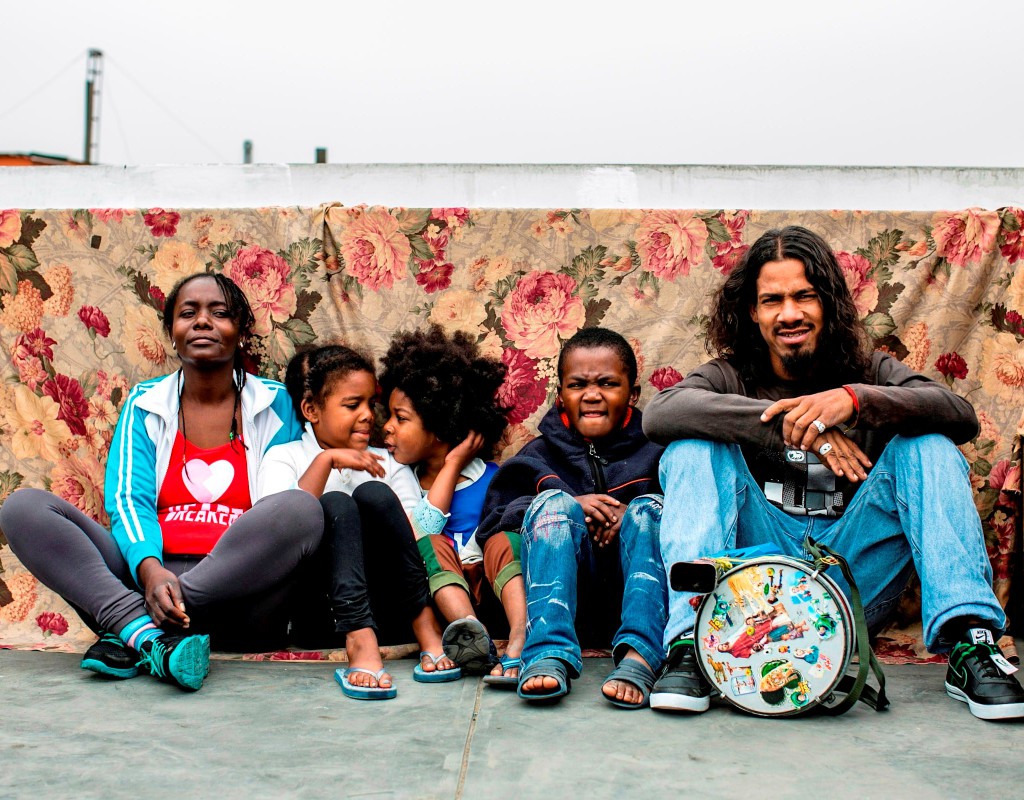 A Colombian refugee family in Peru.