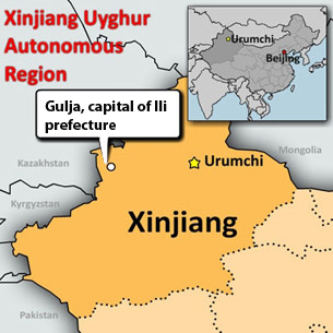Gulja is the capital of Ili prefecture in China's northwestern Xinjiang Uyghur Autonomous Region.