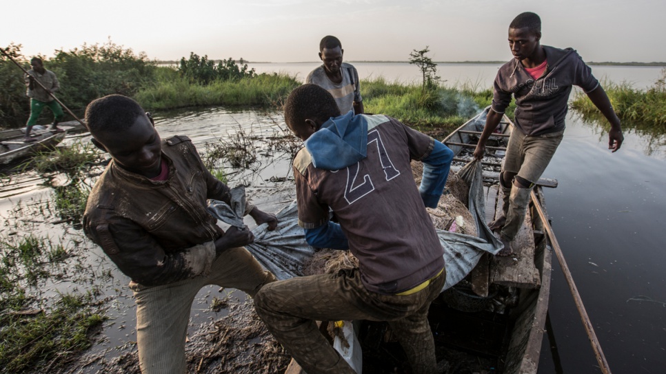 Nigerian refugees continue as fishermen, often in partnership with their Chadian counterparts from the host community.