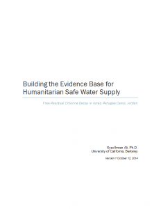 Decay of Chlorine, (Berkeley University and UNHCR, 2014)