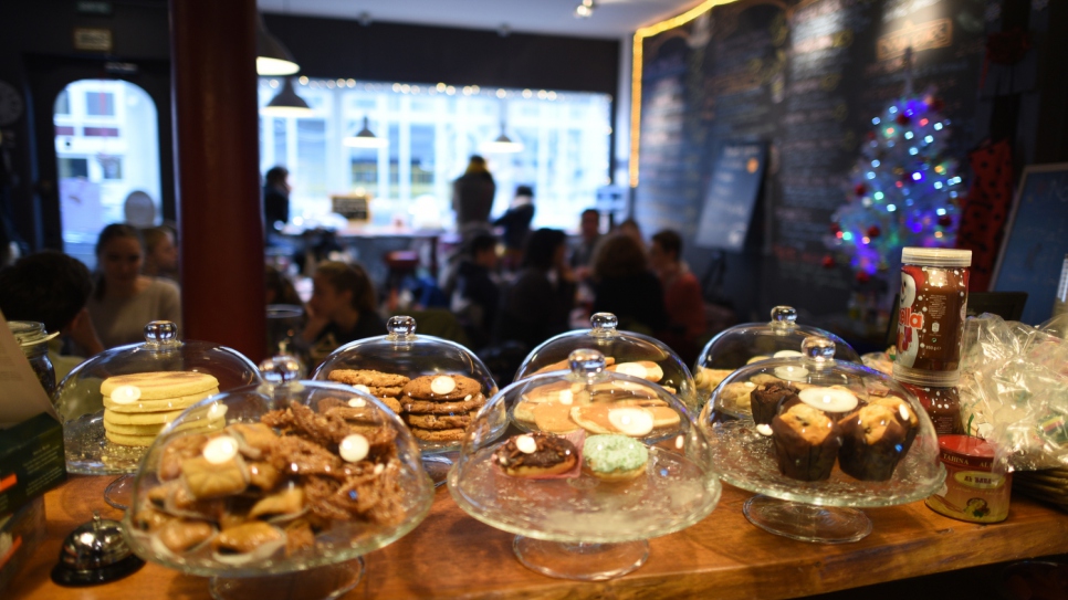 Some of the food on offer at the Café con Leche. 