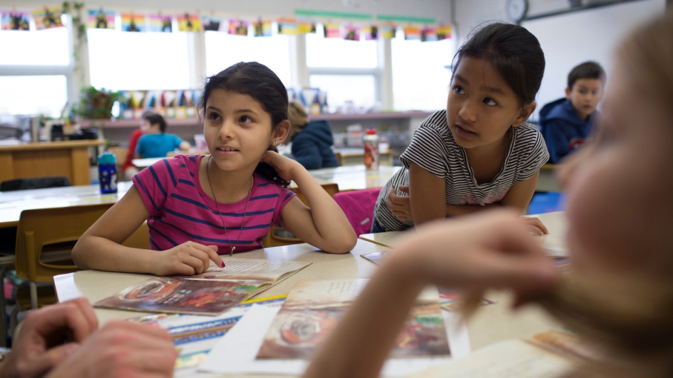 Badria Arafat and her sisters were quickly enrolled in school when the family arrived in Whitehorse.