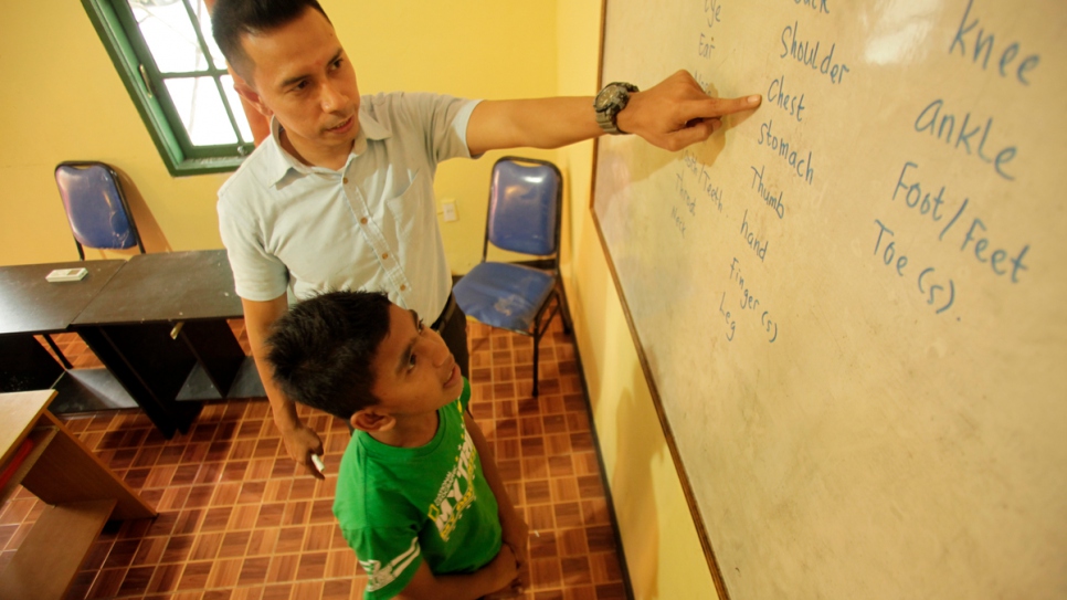 The misery Yasin has seen in his short lifetime is enough to break even the most resilient adult, and yet when UNHCR staff visited him recently, Yasin was buoyant, unburdened. 