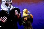 The reigning World Poetry Slam Champion, Emi Mahmoud, performs at the 2016 Nansen Refugee Award ceremony.