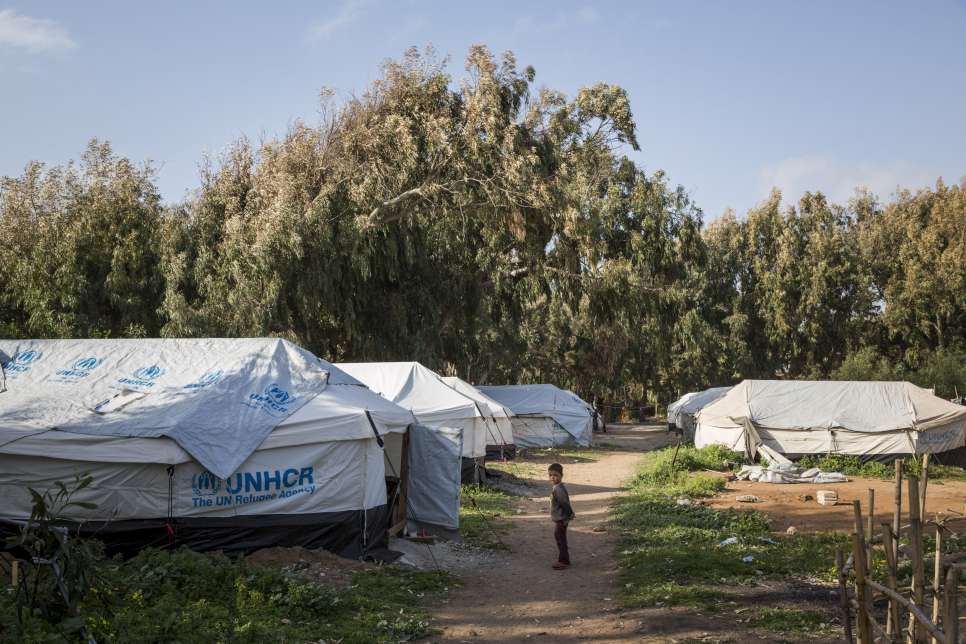 The Pioneer Camp for internally displaced persons in Tartous, Syria. The site is a former summer camp that was opened to displaced persons in 2012. It houses 423 families, (2272 individuals) mostly from Aleppo. There are currently 6.6 million people displaced inside Syria and UNHCR and its partners are working to bring assistance to as many as many as they can.