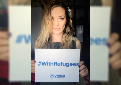 Carolina Crescentini per #WithRefugees