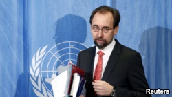 UN Human Rights High Commissioner Zeid bin Ra'ad Al Hussein (file photo)