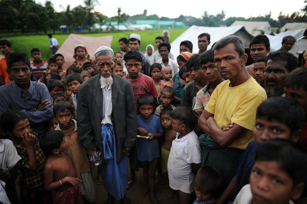 Rohingyas at the Dabang Internally Displaced Persons camp, located on the outskirts of Sittwe in Rakhine state, Oct. 10, 2012.