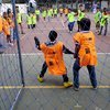 Actividad lúdica-deportiva en uno de los clubes juveniles.