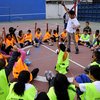 Actividad lúdica-deportiva en uno de los clubes juveniles.