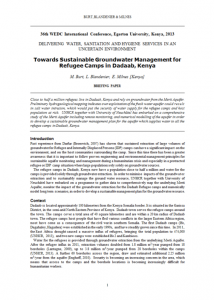 Towards sustainable groundwater