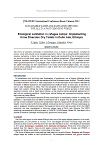 UDDT-Implementing Urine Diversion Dry Toilets in Dolo Addo, Ethiopia