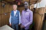 UN High Commissioner for Refugees Filippo Grandi meets with trainee me...