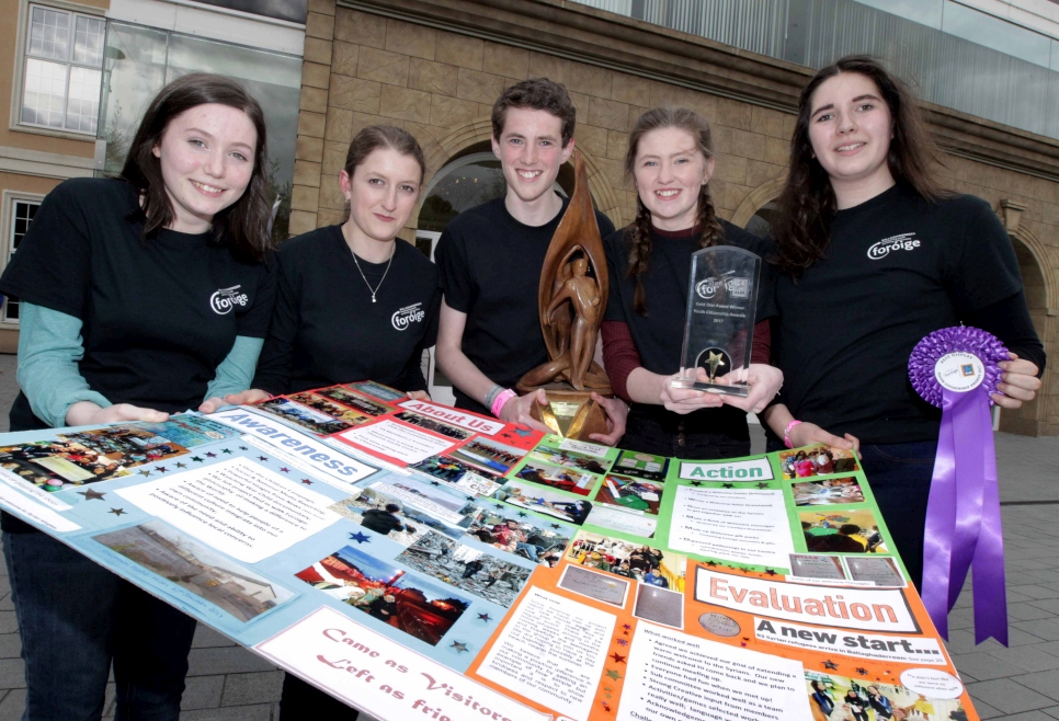 Foróige Ballaghaderreen winners of the Youth Citizenship Awards