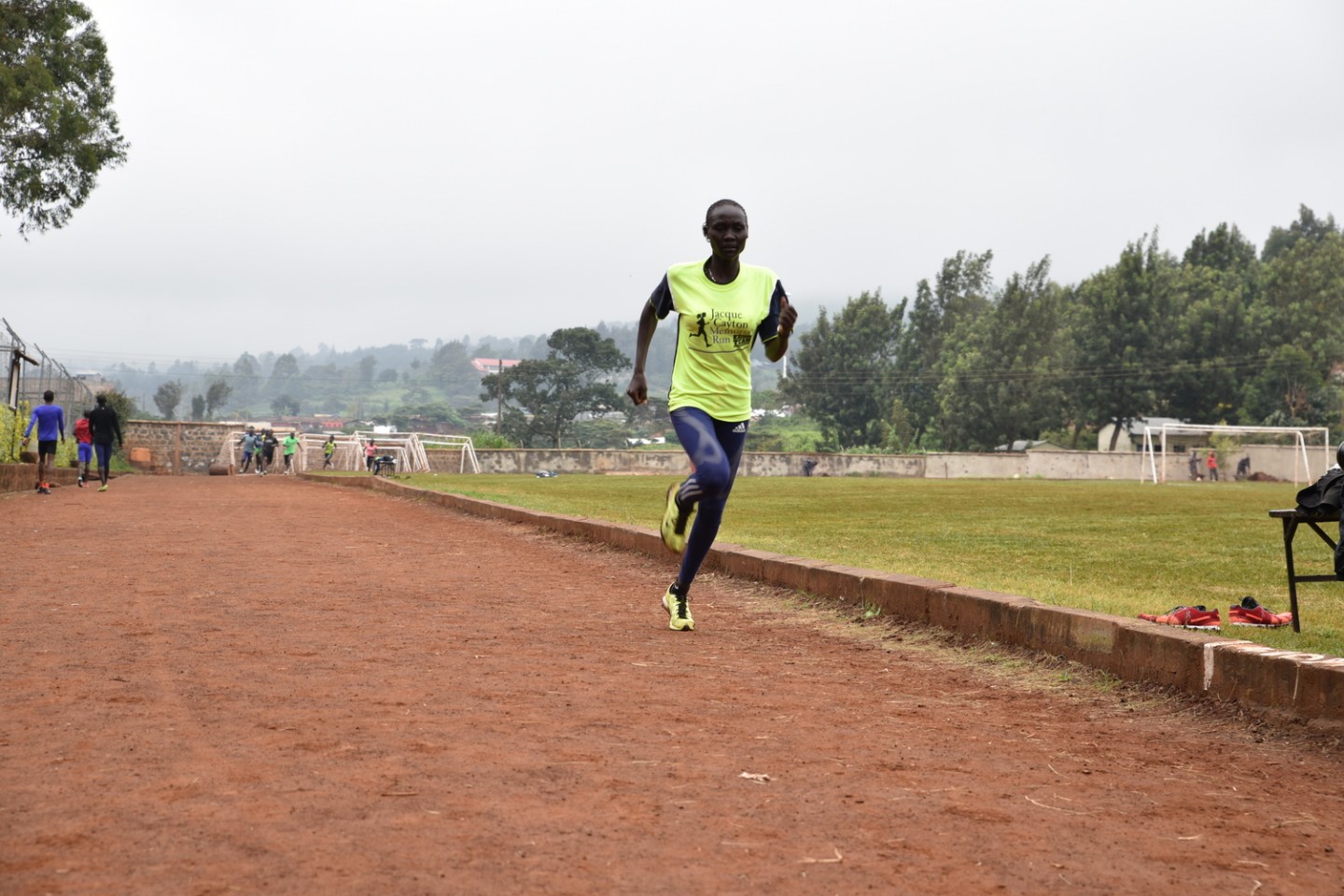 Angelina Nadai, one of the five athletes from Kakuma refugee camp