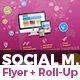 Social Media Marketing Flyer & Roll-Up Banner