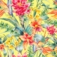 Watercolor Vintage Floral Tropical Seamless