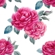 Watercolor Rose Seamless Pattern