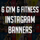 Gym and Fitness Instagram Banners 