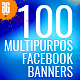 100 - Multipurpose Facebook Banners - GraphicRiver Item for Sale