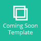 Flat Design Coming Soon Template