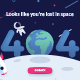 Lost in Space 404 Error Page Vector Template