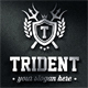 Trident Crest Boutique Luxury Logo Emblems