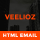 Veelioz Email Template Pack, PSD + HTML Included