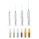 Set of Syringes and Ampoules Medical and Health