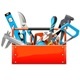 Vector Toolbox with Hand Tools