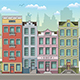 Seamless Cityscape Cartoon Background