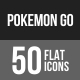 Pokemon Go Flat Shadowed Icons