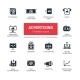 Advertising - Modern Simple Icons, Pictograms Set