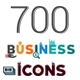 700 Flat Business Icons - GraphicRiver Item for Sale