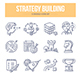 Strategy Building Doodle Icons - GraphicRiver Item for Sale