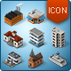 Isometric Map Icons - Buildings and Places - GraphicRiver Item for Sale