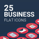 25 Business flat icons