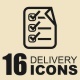 Delivery vector icons